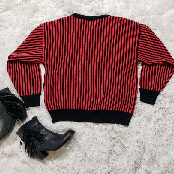 💥CLOSING SALE💥 VINTAGE Chunky Red Sweater - Picture 2 of 5